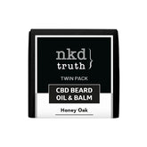 NKD 150mg CBD Twin Pack Honey Oak Beard Oil and balm